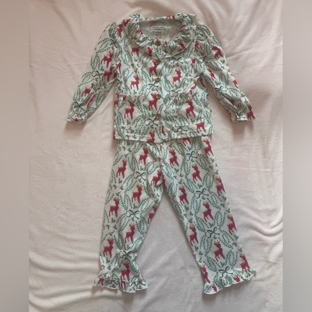 Sweet Honey Holiday Reindeer Pajamas
